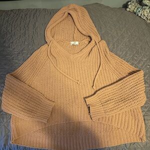 Aerie Cowl Neck Sweater in Brown